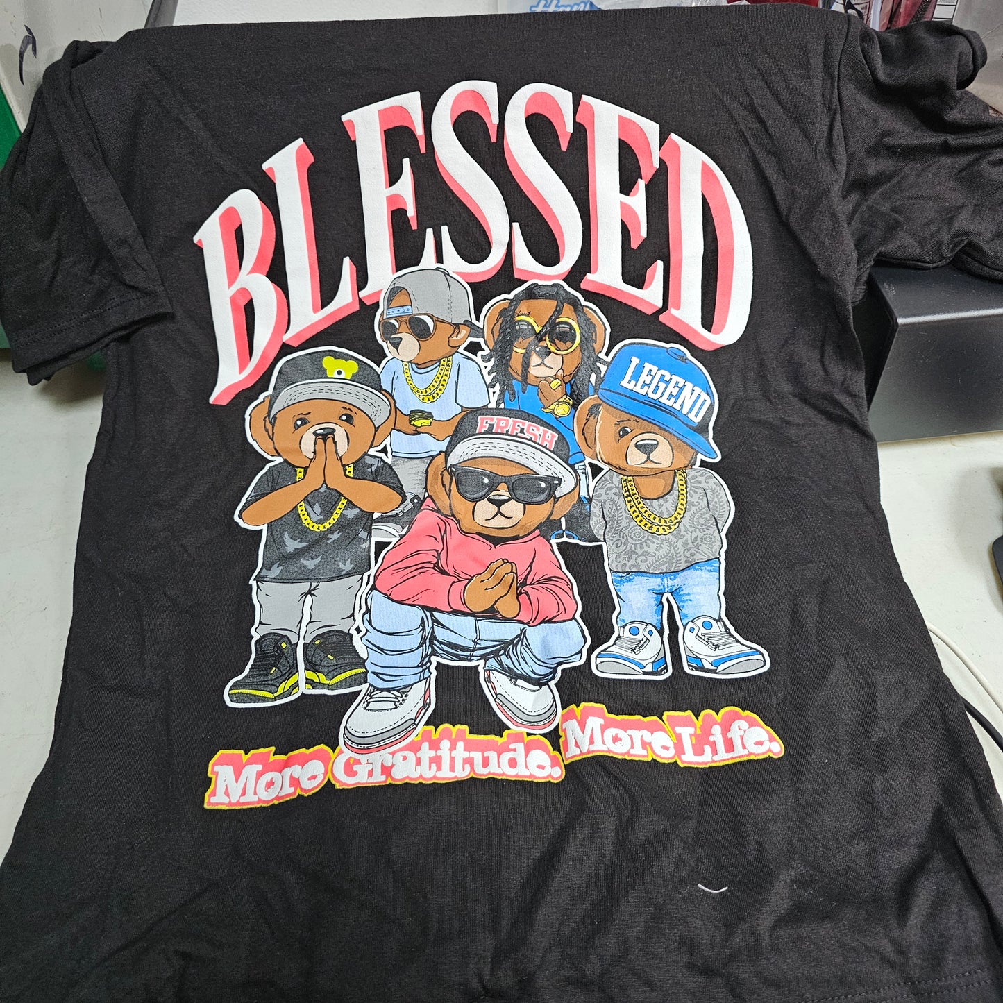 Boys shirt blessed black
