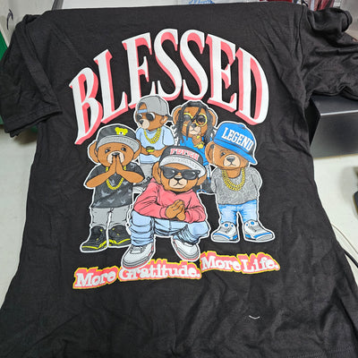Boys shirt blessed black