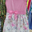 rs 1 dress pink top with flower bottom max & daisy size 6x, 6, 6x