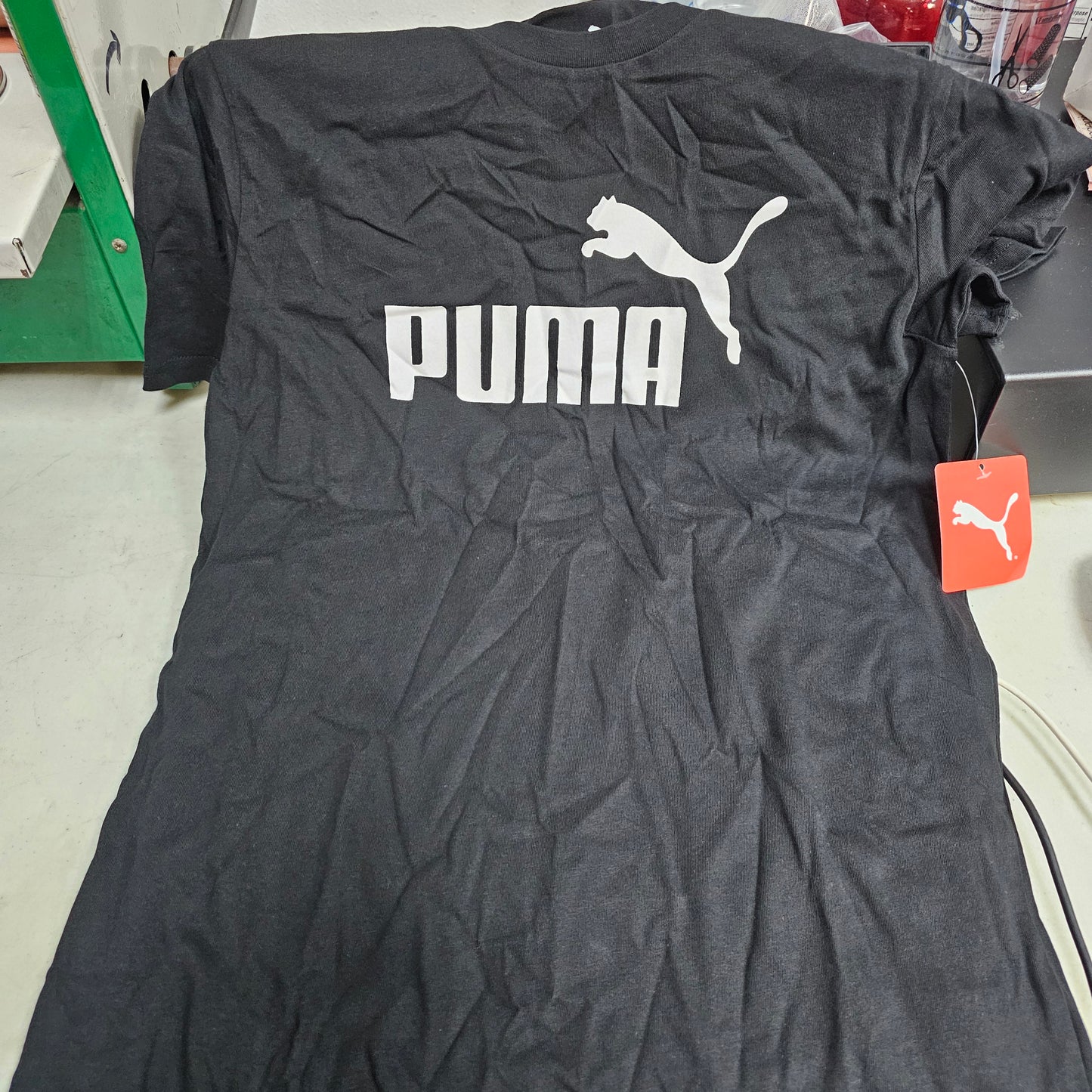 Boys puma shirt black size Large
