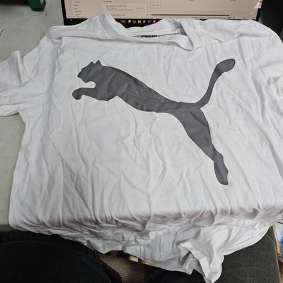 Puma Boys shirt Size Large white