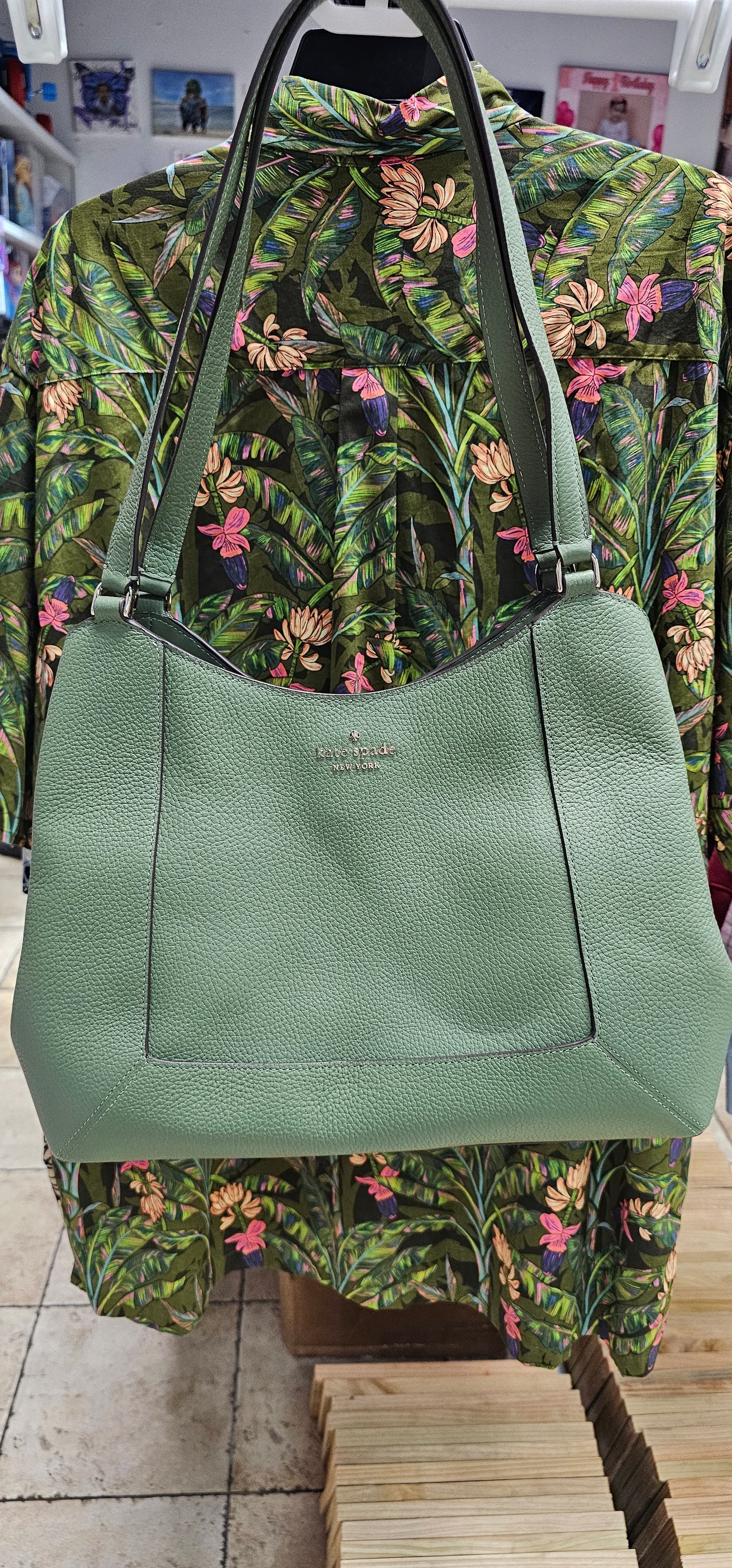 Kate Spade KH435 trpl cmp shldr pebbled leather romaine 300 y32 lena