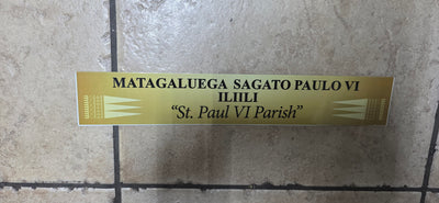 Sublimation 12x2 name plate