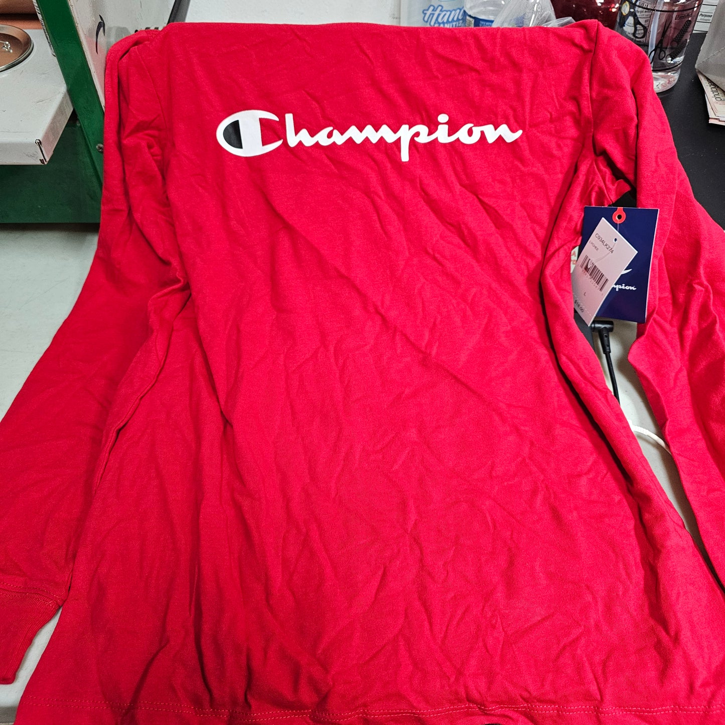 Boys long sleeve short red size large