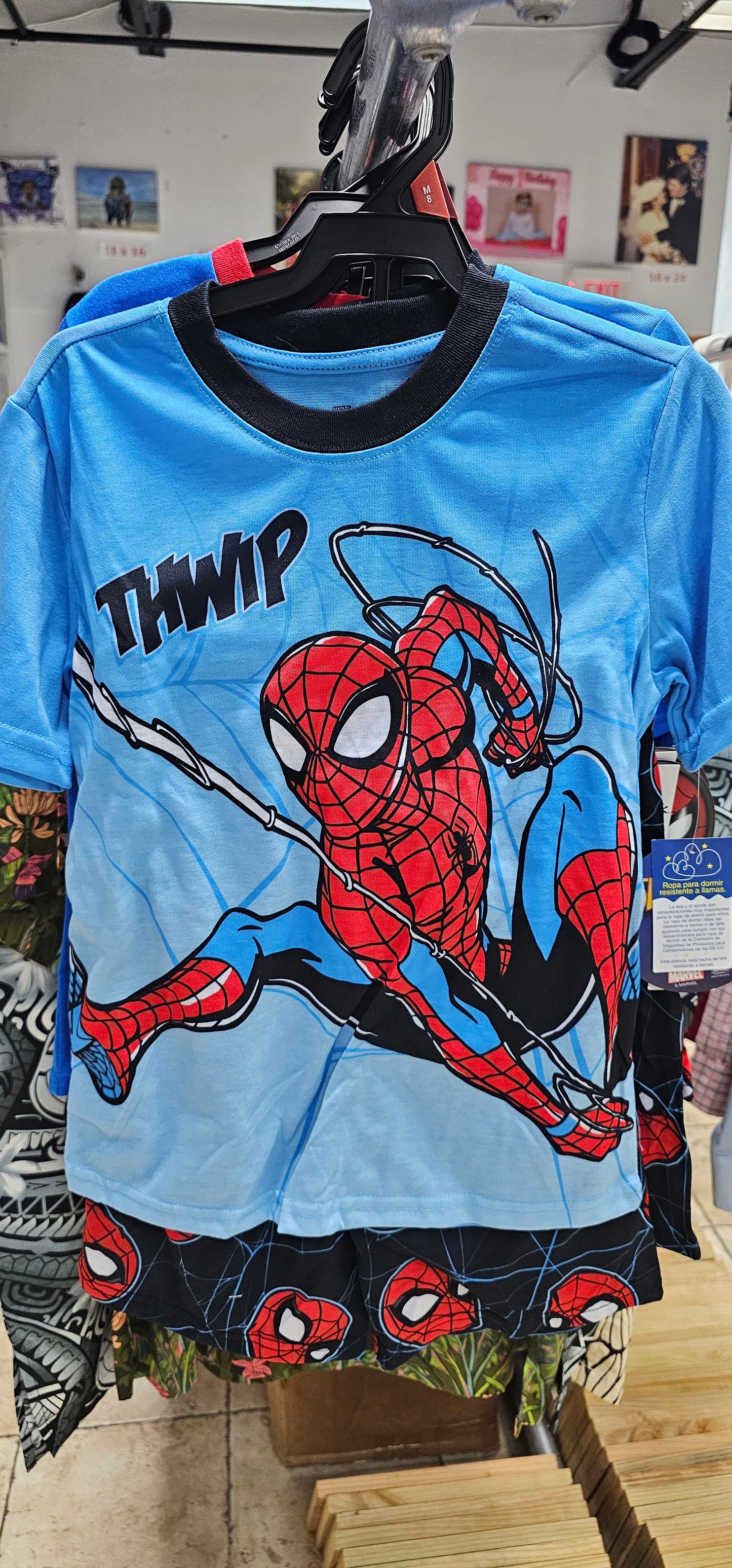 WM Sonic, Spidey, Minecraft 2-piece shirt and shorts boys