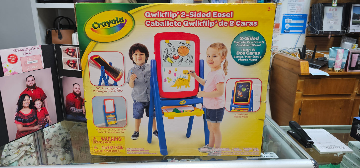 Crayola 2 sided easel qwikflip