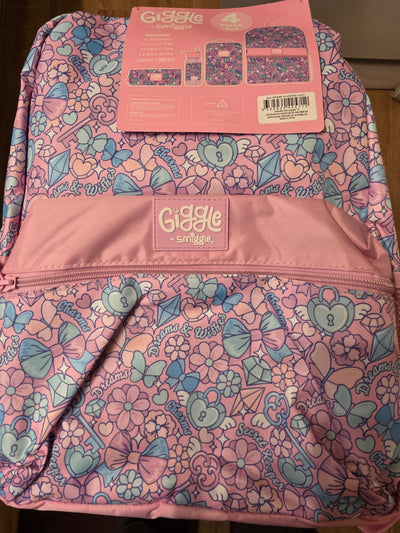 Giggle By Smiggle 4 Piece Bundle pink bows and purple