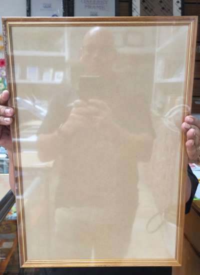 13X19 1028 RIMU & GOLD FRAME