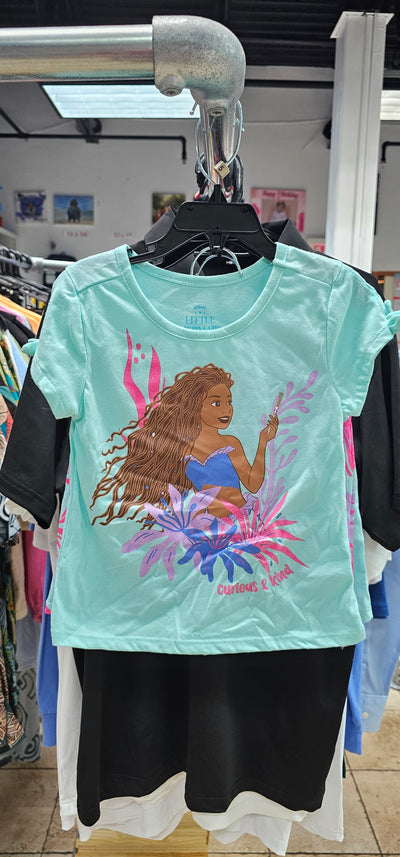 rs girls little mermaid 2 piece light blue size 5 & 6