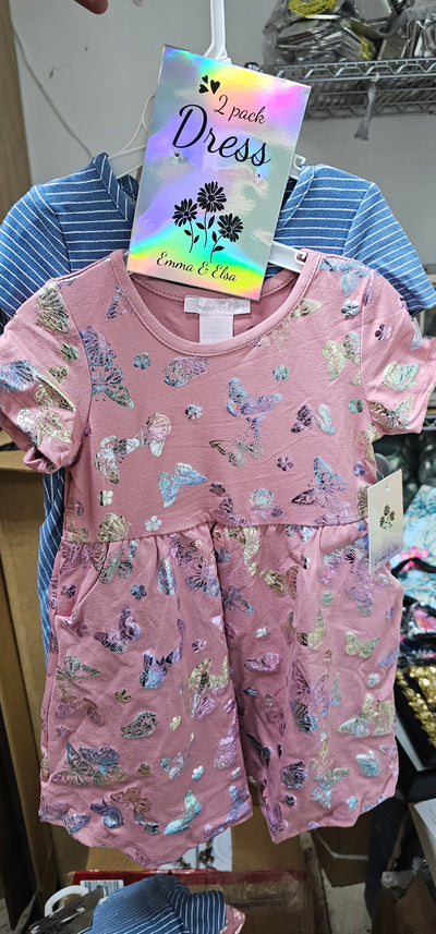 Girls dress Emma& Elsa 2 pack dress